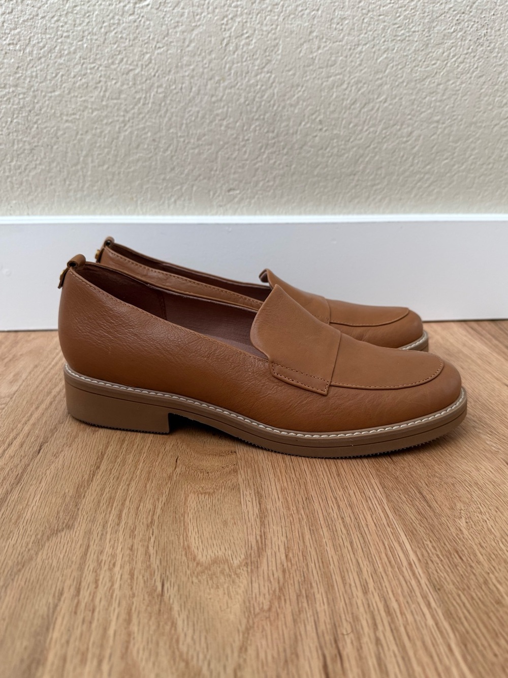 Naturalizer Leather Loafer Taylin Brown Minimalist Size 10